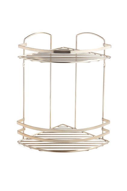 Two-Tier Bathroom Shower Shelf Gold Lm008