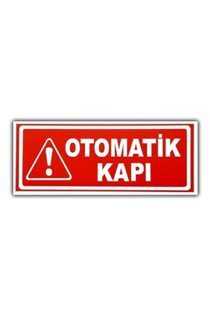 Otomatik Kapı Araç Yazısı Zeminli