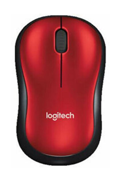 logitech M185 USB Alıcılı Kompakt Kablosuz Mouse, Kırmızı 910
