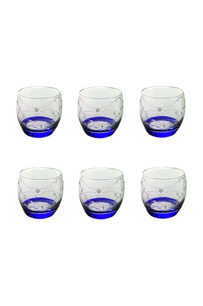 BAŞAK Paşabahçe 41010 Doğa Mavi Taşlı  Barel Su-meşrubat Bardağı 6 Adet - 1