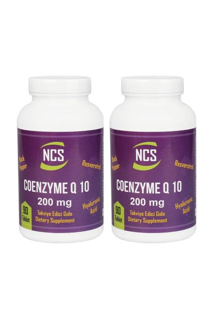 Coenzyme Q-10 200 mg 90 Tablets X 2 Pieces