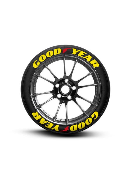 3D Tire Lettering Yellow Good Year 4 Pieces