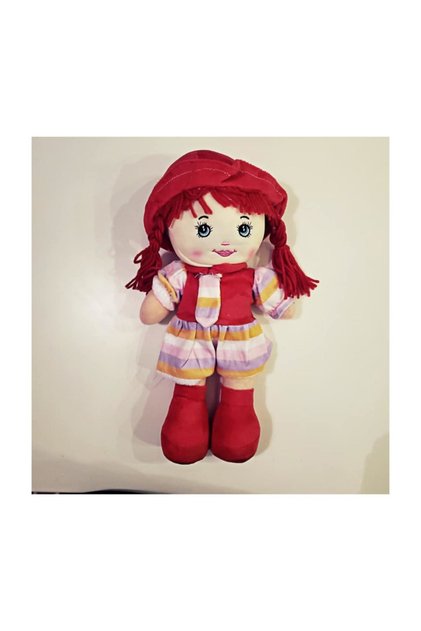 50 Cm Bez Bebek Kırmızı