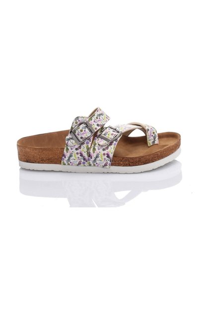 Colorful Printed Floral Patterned Women's Slippers