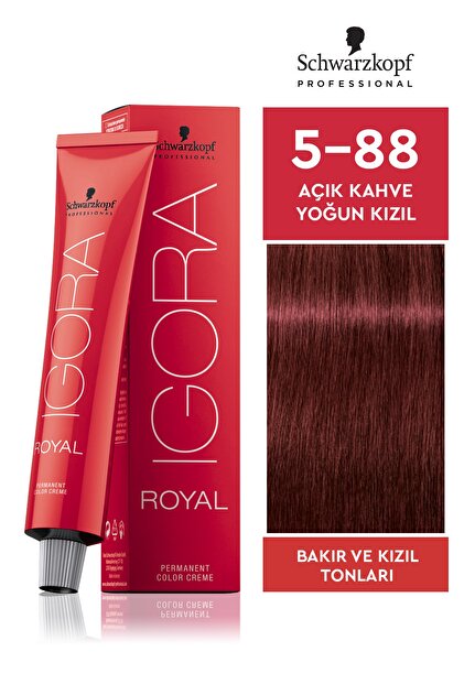 Igora Royal 5-88 Açık Kahve-yoğun Kızıl Saç Boyası 60ml - 1