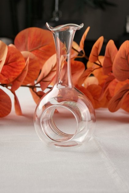 Glass Napkin Ring 1 Piece Blown Glass Napkin Holder Handmade Napkin Holder