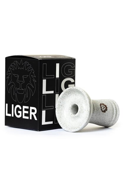 Lıger Bowl Phunnel Tek Delikli Premium Nargile Lülesi - Beyaz