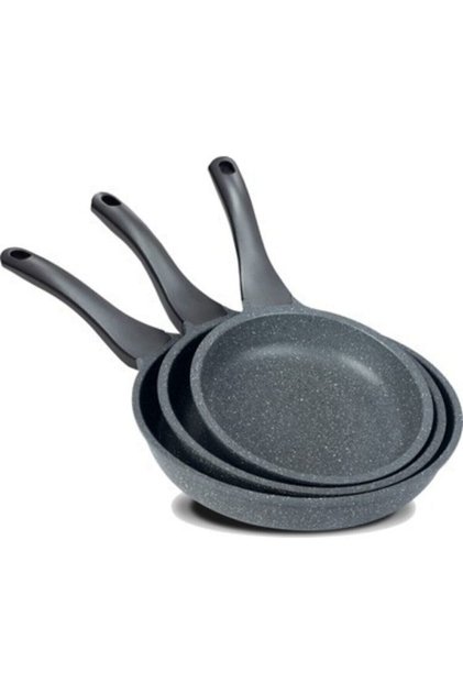 Granite Cast Iron 3-Piece Pan Set