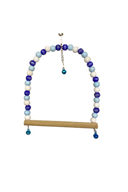 Wooden Beaded Bird Swing