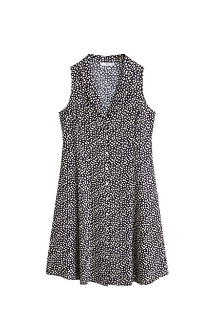 MANGO Woman Kadın Lacivert Desenli Gömlek Elbise 53030601 - 4