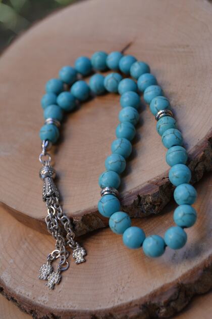 Jewellery Gift Men's Rosary Firuze Natural Stone