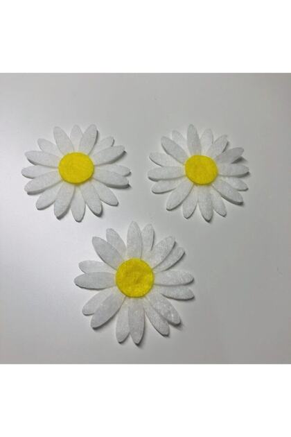 Felt Daisy White 10 Pieces