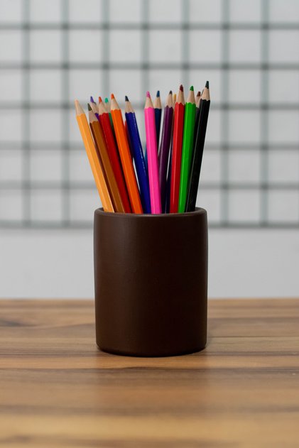 Concrete Office Set Pen Holder
