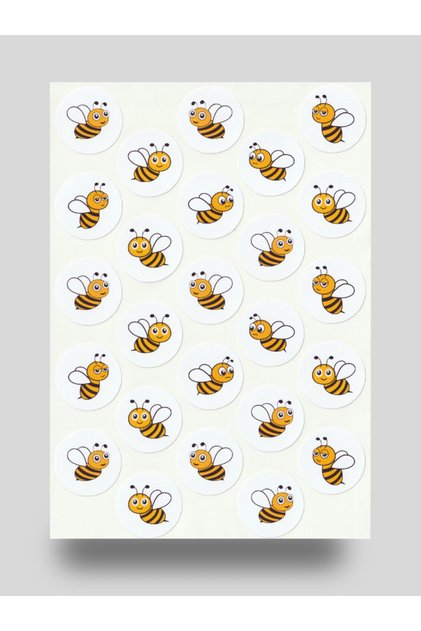 Cute Bees Sticker Set Hardworking Bee Reward Sticker Honey Bee Sticker Label NSTI0011