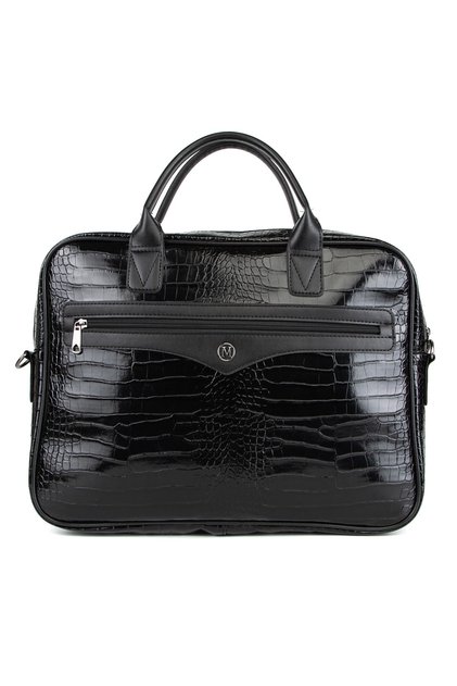 Black Crocodile Unisex Laptop & Briefcase Mv088