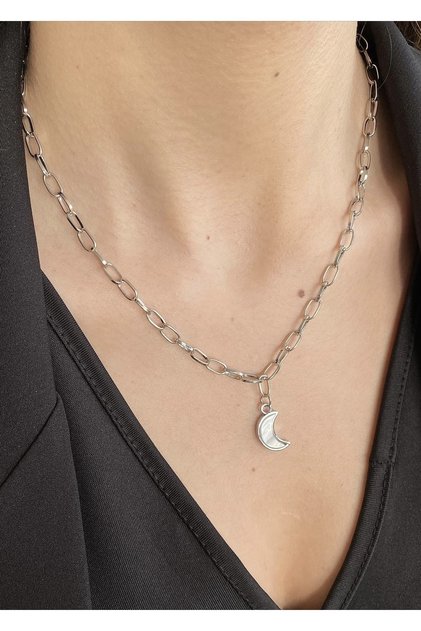 Women's Moon Chain Necklace