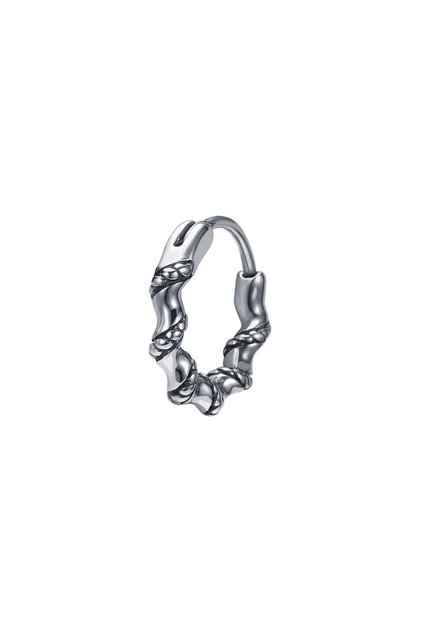 Sailor Rope Auger Design Ring Model Snap-On 316L Steel Men's Earrings