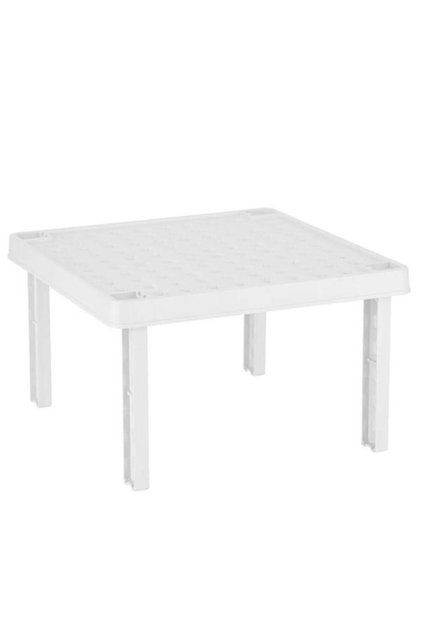 2-Piece Square Plastic Shelf Organizer Shelf Riser In-Cabinet Organizer