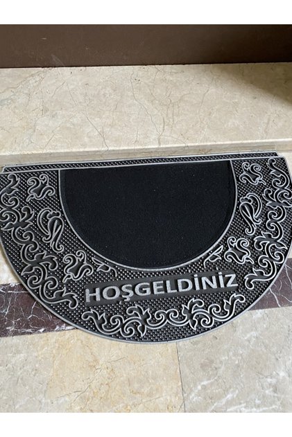 Paspas, Kapı Girişi, Kacuvuk, Etnik Desenli 70cm Çap, Yarım Daire, Kolay Temizlenir, Nemden Bozulmaz