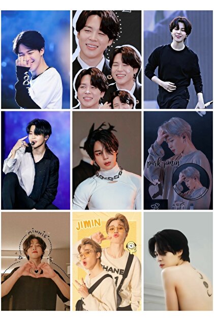 owl bag BTS - JIMIN 1 NO -kpop- Photocard Set of 9- Trendyol