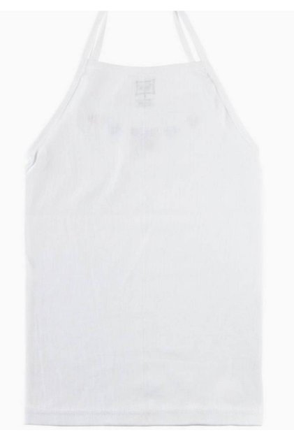Girl's White 100% Cotton Thread Strap Undershirt New Season (7 Economical Package)