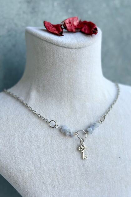 Chalcedony Natural Stone Necklace