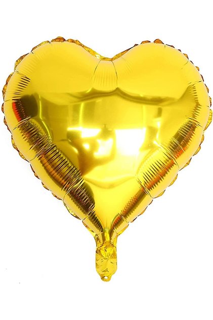 Gold Heart Foil Balloon 18 Inch - 45 cm