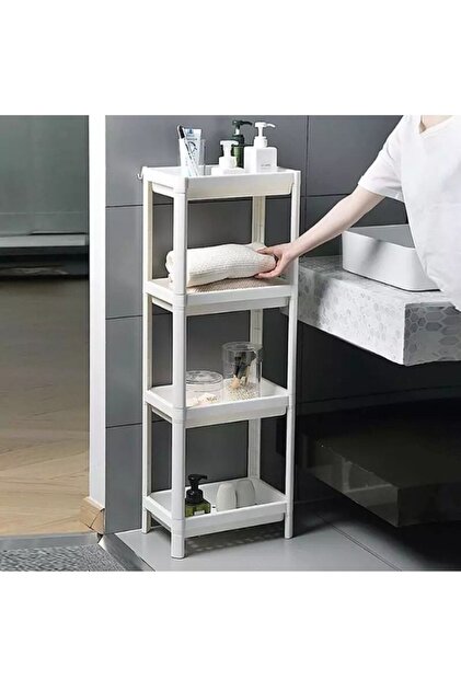 Mim Life Beyaz Banyo Rafı, Organizer Raf, Çok Kullanışlı Raf