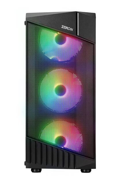 Zeiron Montreal 4x120mm RGB Fanlı Mesh Panel Mid-Tower Gaming