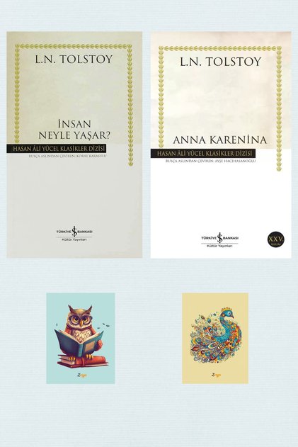 Tolstoy Kitapları - Anna Karenina - Insan Neyle Yaşar - Hasan Ali Yücel Klasikleri (2 Notation Sheets)