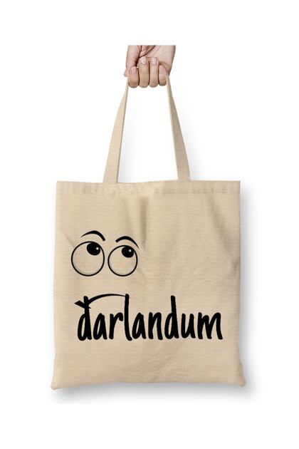Darlandum Black Sea Cloth Bag with Long Handle