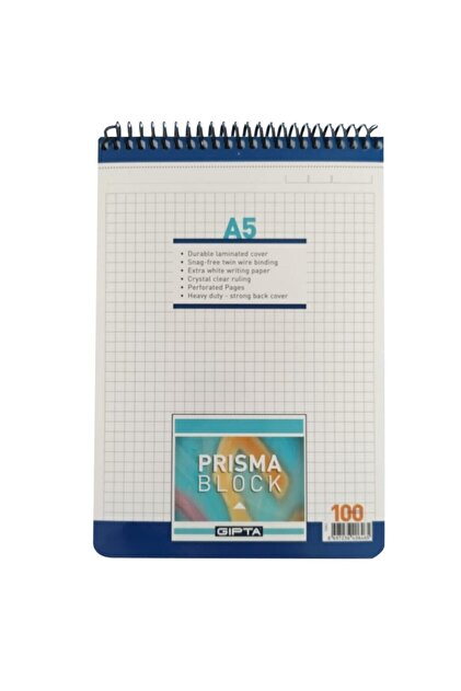 Gıpta Prısma Spiral Karton Kapak Bloknot (a5)-100 Yaprak Düz