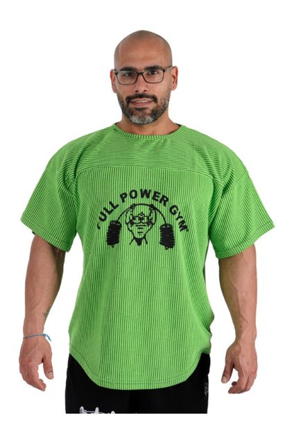 Gym Ragtop Sports T-Shirt Green Striped