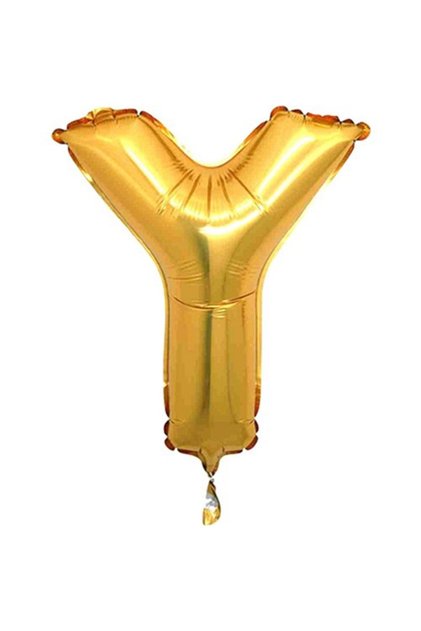 Letter Foil Balloon Letter Y Large Size Balloon Golden Yellow/Dore 100CM