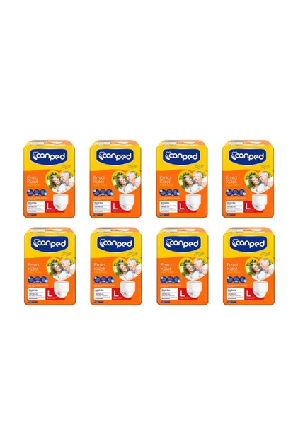 Absorbent Panties Patient Diapers Large Size (l) 8 Pack 64 Pieces