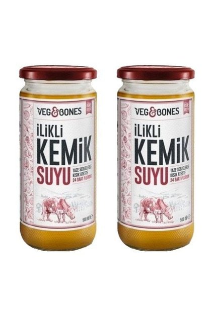 Veg&Bones İlikli Kemik Suyu 500 ml x 2 Adet