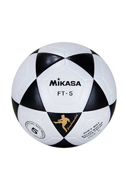 Mikasa FT-5 Futbol Topu Sentetik Deri Su Geçirmez Siyah Beyaz