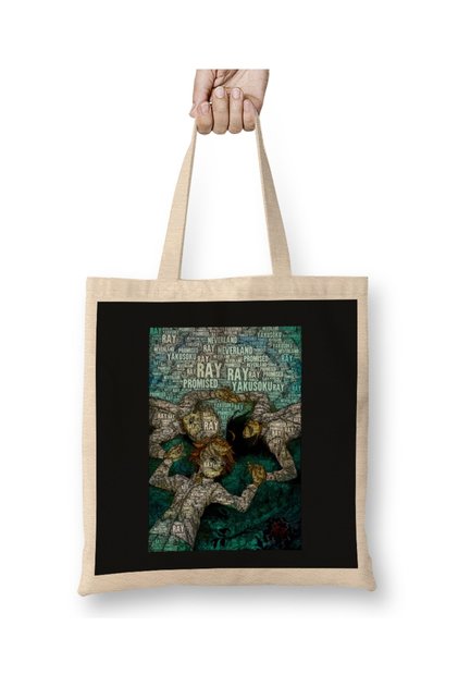 Emma x Ray x Norman The Promised Neverland Tote Bag Long Handle