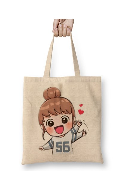 Anyeong Korean Lady Tote Bag Long Handle