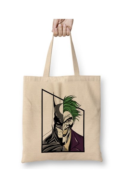 Batman And Joker Comic Book Square Tote Bag Long Handle