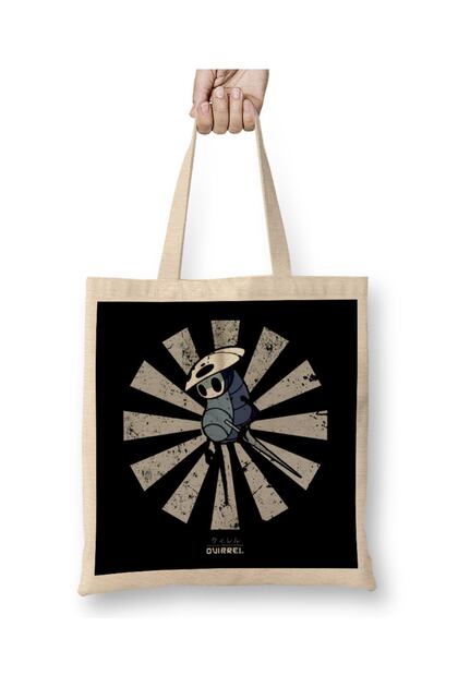 Quirrel Retro Japanese Hollow Knight Tote Bag Long Handle