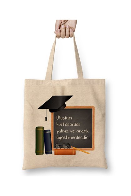 Teacher's Day Gift for Teacher 010 Cloth Bag with Long Handle