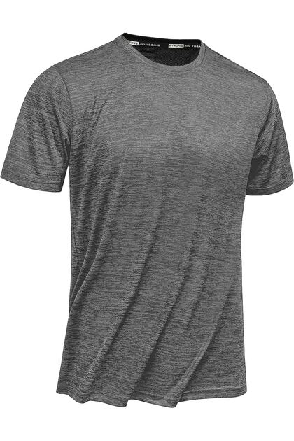 Men's Running Moisture Wicking Active UV Fitness Jogging Performance Outdoor Tshirt