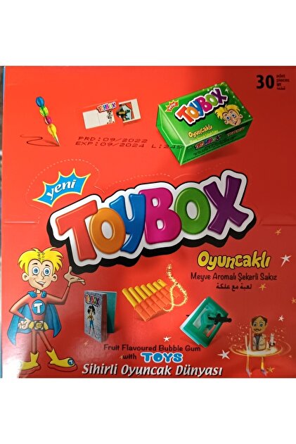 Toybox oyuncaklı sakız kutusu 30 adet - Fiyatı, Yorumları
