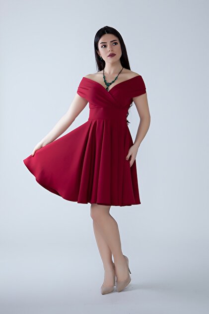 graduation dress boat neck A-Line/Princess Boat Neck Stretch Satin Cocktail Dresses Sleeveless Tea-Length Graduation Dress Pleated Little White Dresses, Ivory main image 0