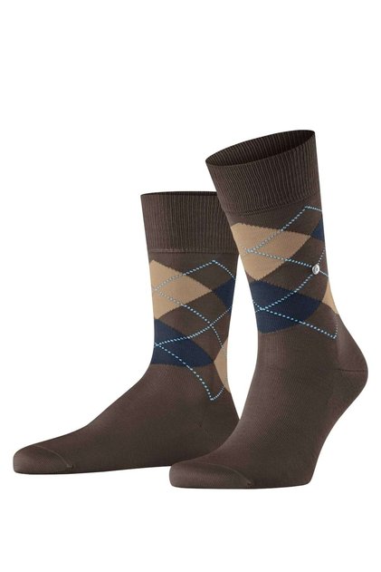 Herren Socken - Manchester, Rautenmuster, Bio-Baumwolle