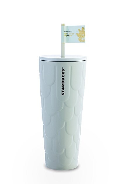 Starbucks ® 20. Yıl Paslanmaz Çelik Soğuk Içecek Bardağı - Beyaz