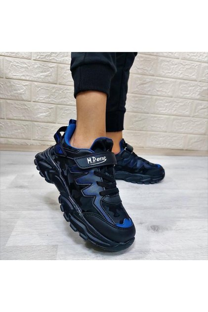 M.P one 232-3512 Siyah Sax Cırtlı Fuspetli Çocuk Spor Ayakkabı