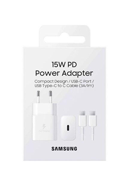 Samsung A14-A04-A04s-A13-A23-A32 Şarj Cihazı 15W + Type-c Kablo