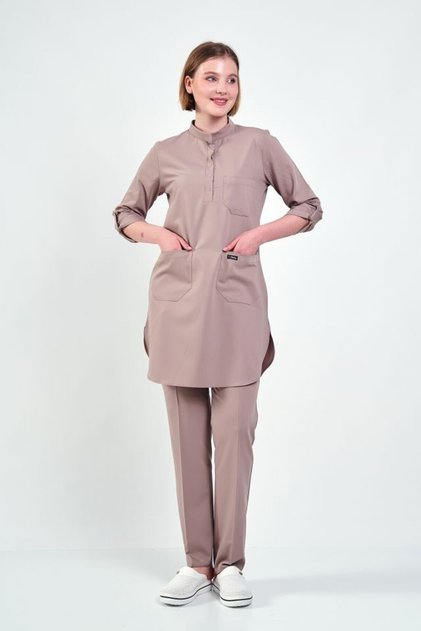 Light Mink Lycra Hijab Suit